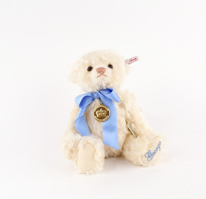 STEIFF 'GEORGE' DANBURY MINT LIMITED EDITION ROYAL BABY TEDDY BEAR 664113 & COA