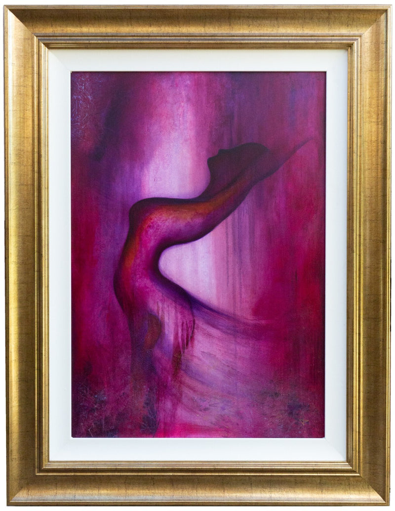 JENNINE PARKER, 'FREEDOM', FIGURAL STUDY, LARGE ORIGINAL OIL PAINTING, SIGNED
