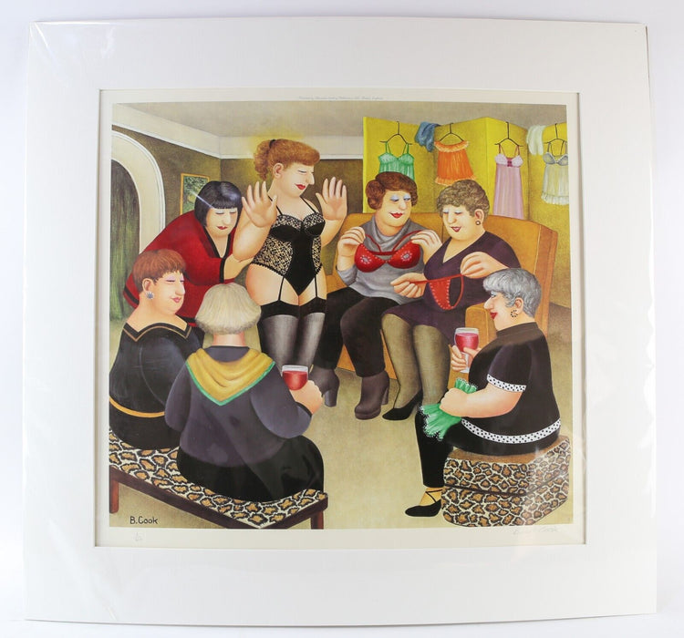 BERYL COOK 'PARTY GIRLS' LIMITED EDITION PRINT 6/650, SIGNED