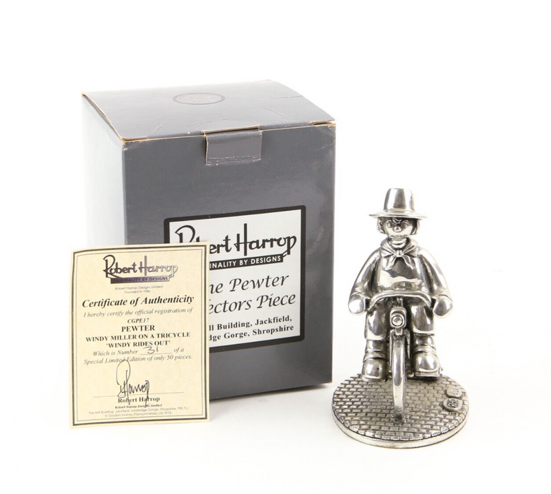 ROBERT HARROP 'PEWTER WINDY RIDES OUT' CAMBERWICK GREEN FIGURE CGPE17
