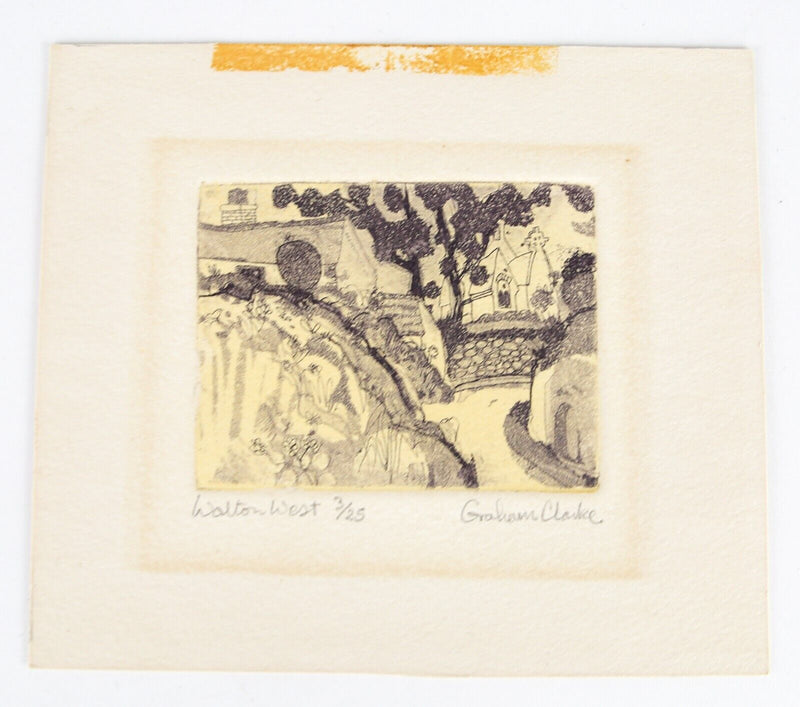 GRAHAM CLARKE, 'WALTON WEST', LIMITED EDITION ETCHING PRINT 3/25, SIGNED