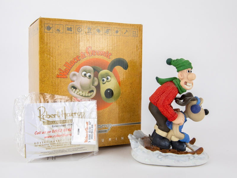 ROBERT HARROP 'A GRAND SLEIGH OUT!' WALLACE & GROMIT FIGURE WGCS13, BOXED
