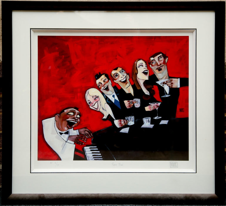 TODD WHITE, 'PIANO BAR', ARTISTS PROOF LIMITED EDITION GICLEE PRINT 5/29, SIGNED