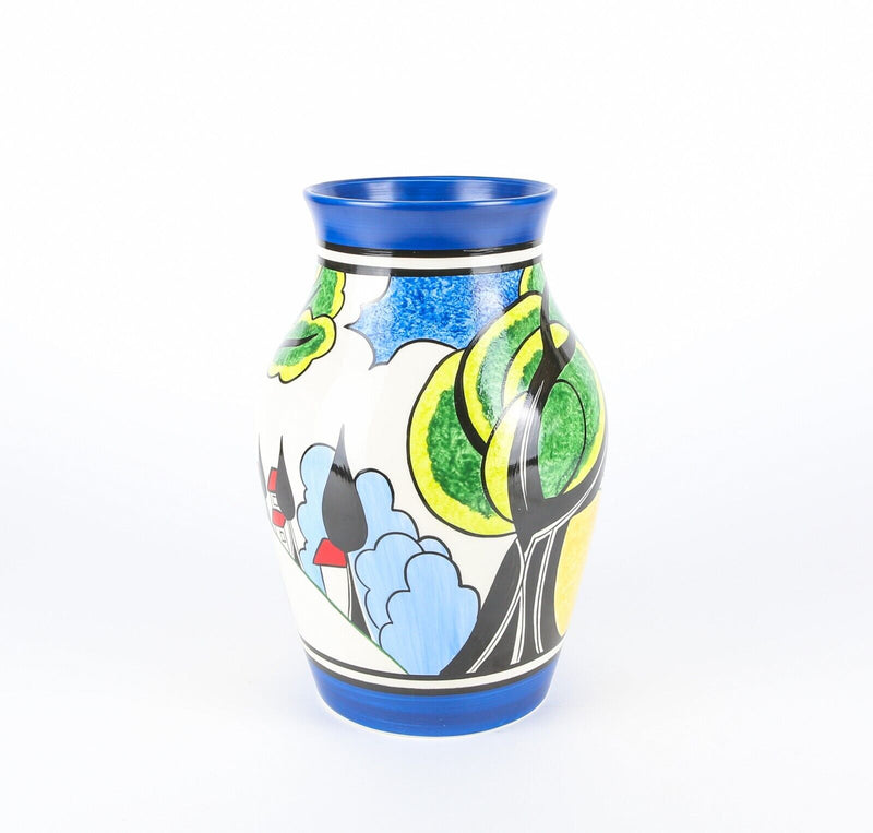 CLARICE CLIFF BY WEDGWOOD 'MAY AVENUE' LIMITED EDITION BIZARRE ISIS VASE, BOXED