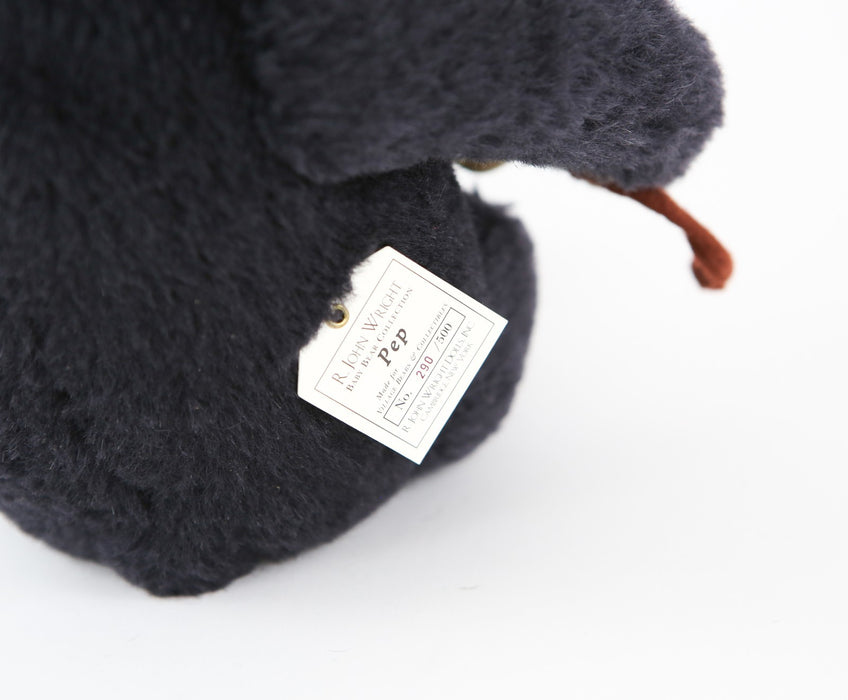 R JOHN WRIGHT - 'PEP' LIMITED EDITION BABY TEDDY BEAR 290/500, BOXED & COA