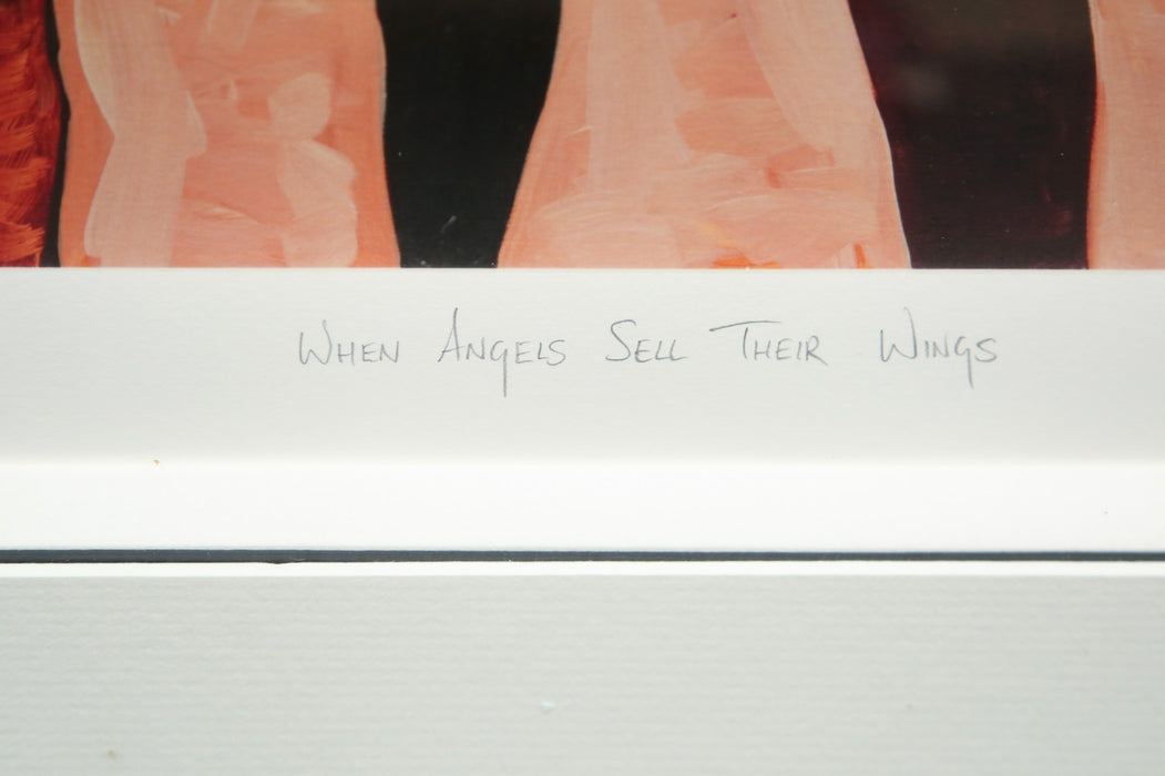 TODD WHITE, 'WHEN ANGELS SELL THEIR WINGS', LIMITED EDITION PRINT 255/295 SIGNED