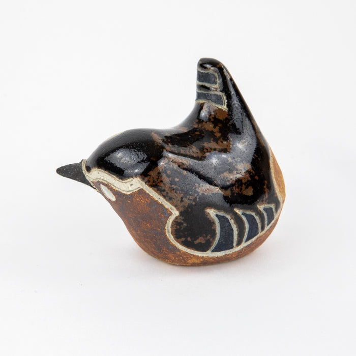 ROSEMARY WREN, OXSHOTT POTTERY - BIRD, 1986 STUDIO ART FIGURE MODEL SCULPTURE