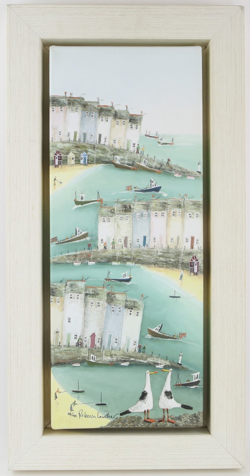 REBECCA LARDNER, 'EARLY BIRDS', LARGE LIMITED EDITION GICLEE CANVAS PRINT 58/195
