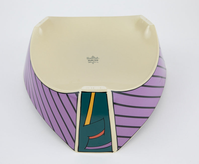 DOROTHY HAFNER ROSENTHAL STUDIO LINE 'FLASH' LARGE TRIANGULAR SERVING FRUIT BOWL