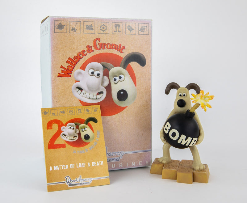ROBERT HARROP 'GROMIT AND THE BOMB' WALLACE & GROMIT FIGURE WGYP01, BOXED