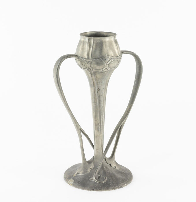 ARCHIBALD KNOX for LIBERTY & Co. - TUDRIC PEWTER TWIN HANDLED TULIP VASE No. 029