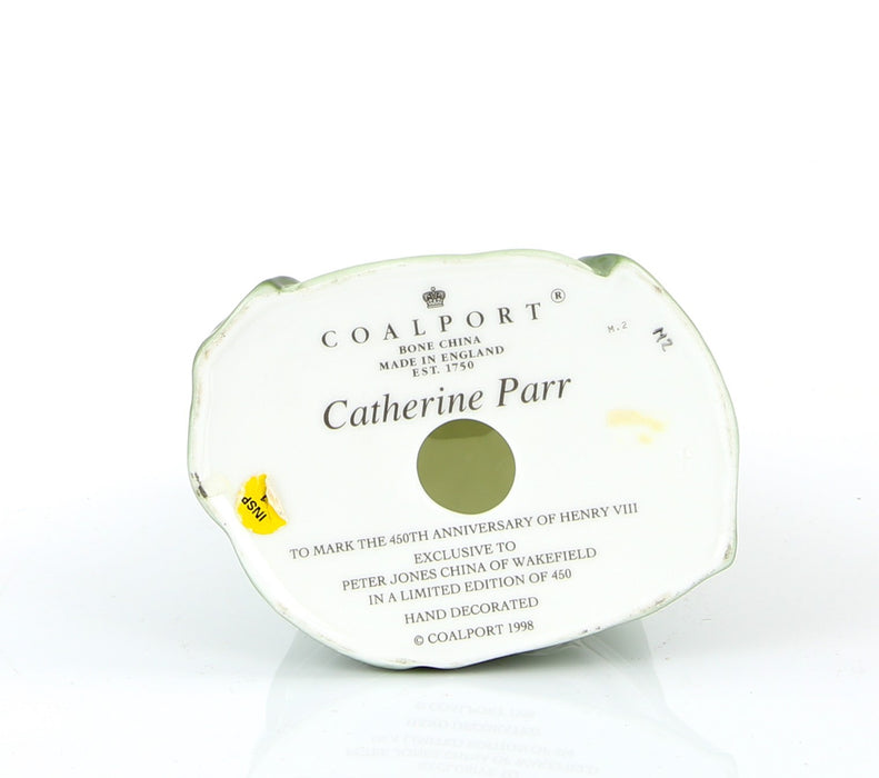 COALPORT 'CATHERINE PARR' LIMITED EDITION HENRY VIII WIFE FIGURE, BOXED & COA