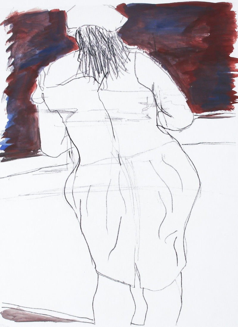 BOB DYLAN, 'WOMAN IN RED LION PUB' LIMITED EDITION DRAWN BLANK SERIES PRINT 2008