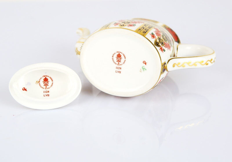 ROYAL CROWN DERBY - JAPANESE OLD IMARI 1128 MINIATURE COFFEE TEA POT