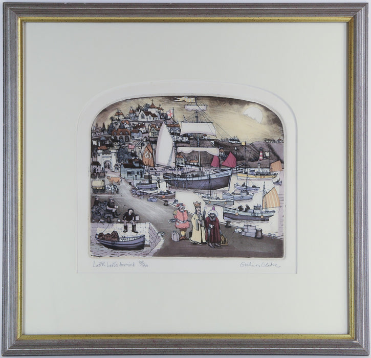 GRAHAM CLARKE 'LOOK WOT'S ARRIVED' LIMITED EDITION ETCHING PRINT 158/400, SIGNED