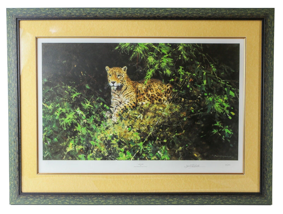 DAVID SHEPHERD 'JAGUAR' LARGE LIMITED EDITION PRINT 123/850, SIGNED