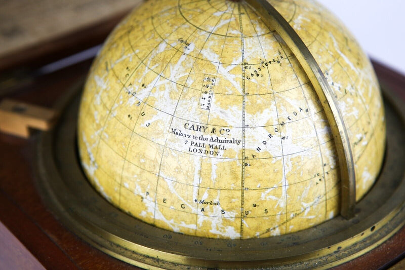 CARY & Co. LONDON - C19th TRAVEL CELESTIAL ASTRONOMICAL GLOBE, BOXED