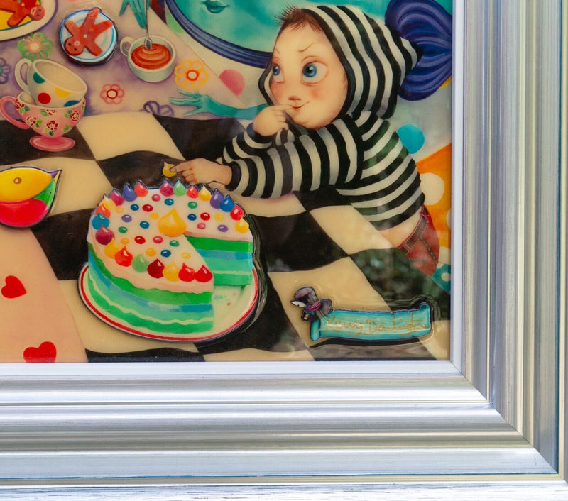 KERRY DARLINGTON 'A MAD TEA PARTY' ALICE WONDERLAND LIMITED EDITION PRINT 28/350