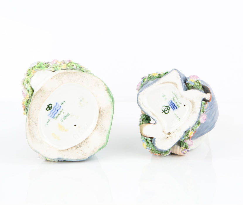 ROYAL COPENHAGEN - FANO GIRL & AMAGER BOY, HANSEN FIGURE MODELS 12413 12414