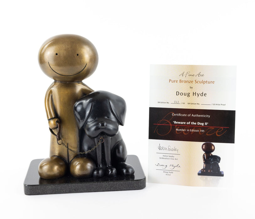 DOUG HYDE 'BEWARE OF THE DOG II' LIMITED EDITION BRONZE SCULPTURE 163/195