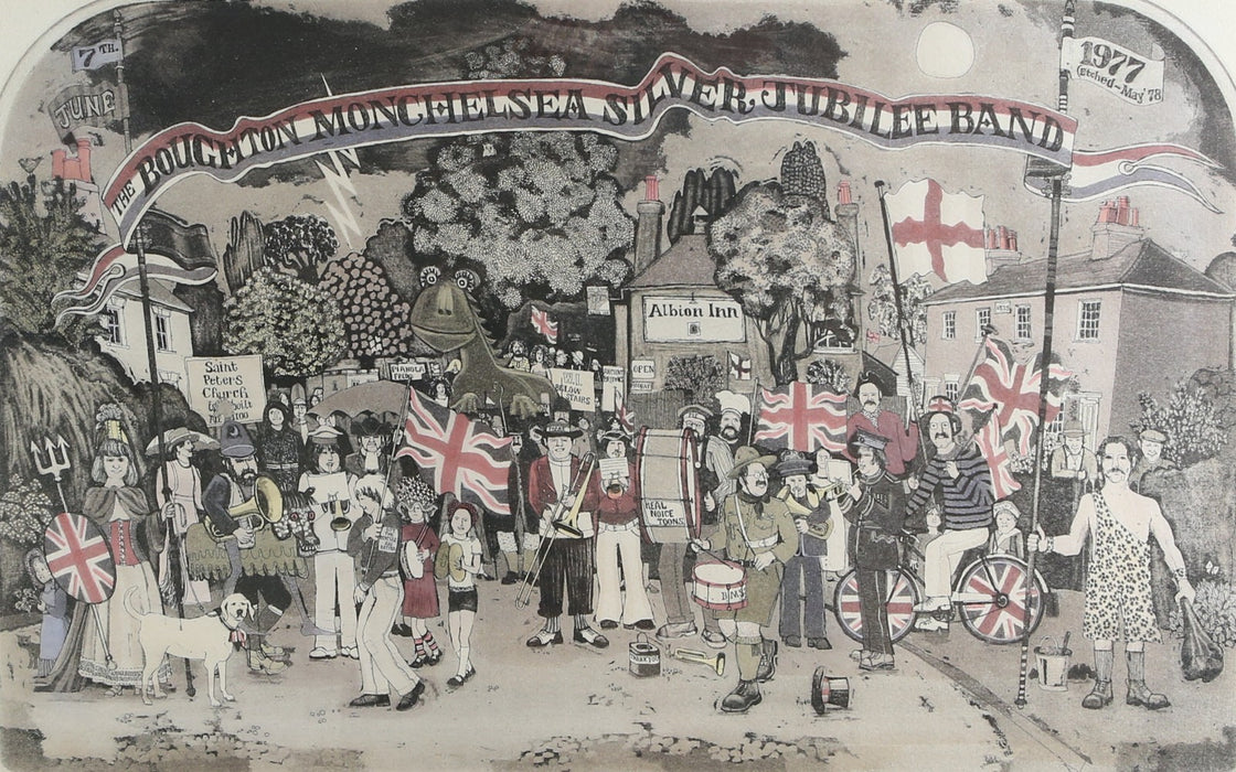 GRAHAM CLARKE, 'LEFT RIGHT OOPS!', LIMITED EDITION ETCHING PRINT 128/250, SIGNED