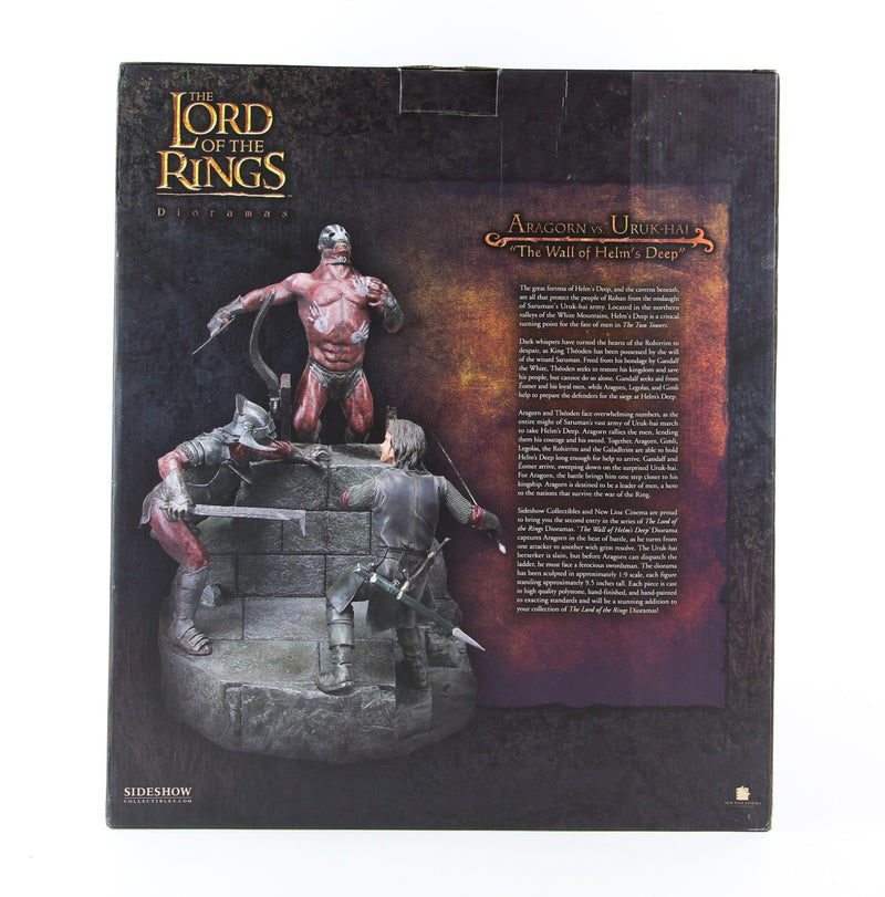 LORD OF THE RINGS - SIDESHOW 'ARAGORN VS URUK-HAI' MODEL 9712 212/750, BOXED