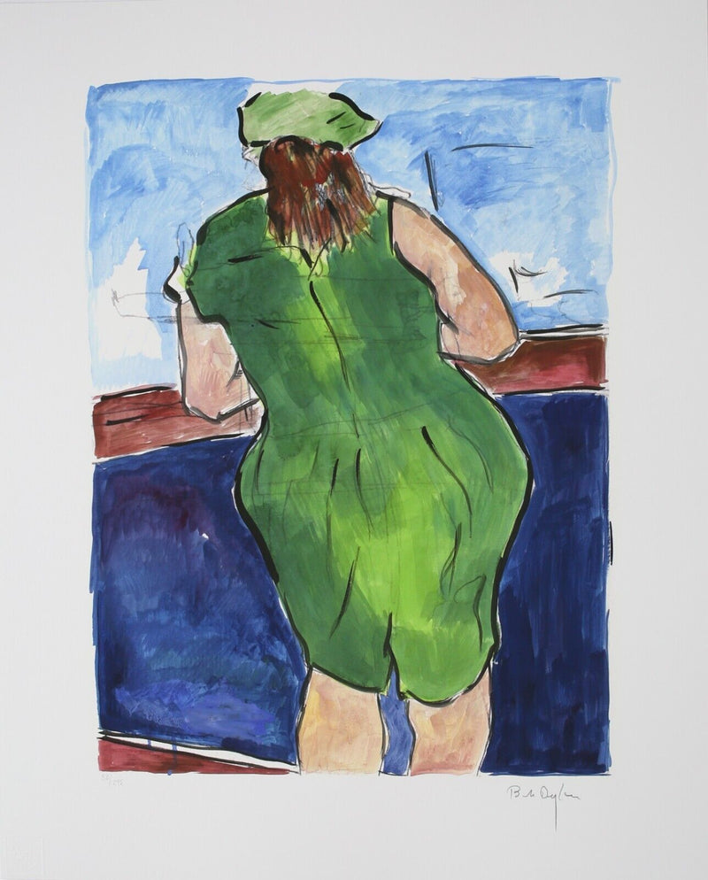 BOB DYLAN, 'WOMAN IN RED LION PUB' LIMITED EDITION DRAWN BLANK SERIES PRINT 2008