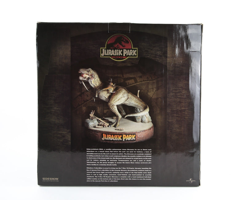 JURASSIC PARK, SIDESHOW COLLECTIBLES 'WHEN DINOSAURS RULE THE EARTH' 8188, BOXED