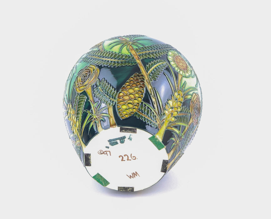 MOORCROFT POTTERY 'AMAZON TWILIGHT' RACHEL BISHOP LARGE BULBOUS VASE 226, BOXED