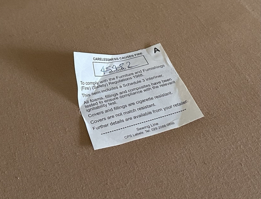 KINGCOME 'ANDERSON' LARGE 3-4 SEAT GREY FABRIC CONTEMPORARY SOFA