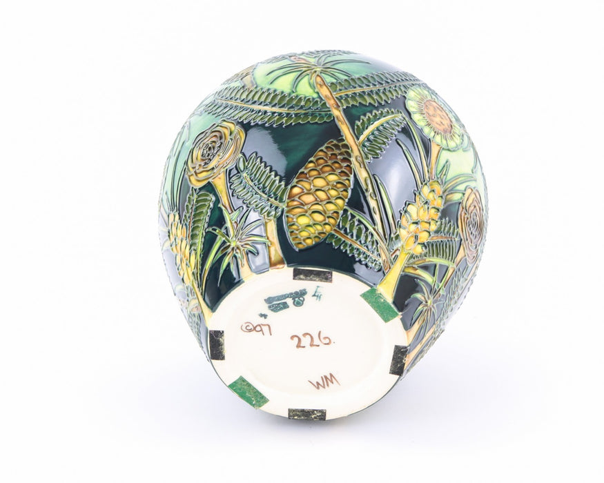 MOORCROFT POTTERY 'AMAZON TWILIGHT' RACHEL BISHOP LARGE BULBOUS VASE 226, BOXED