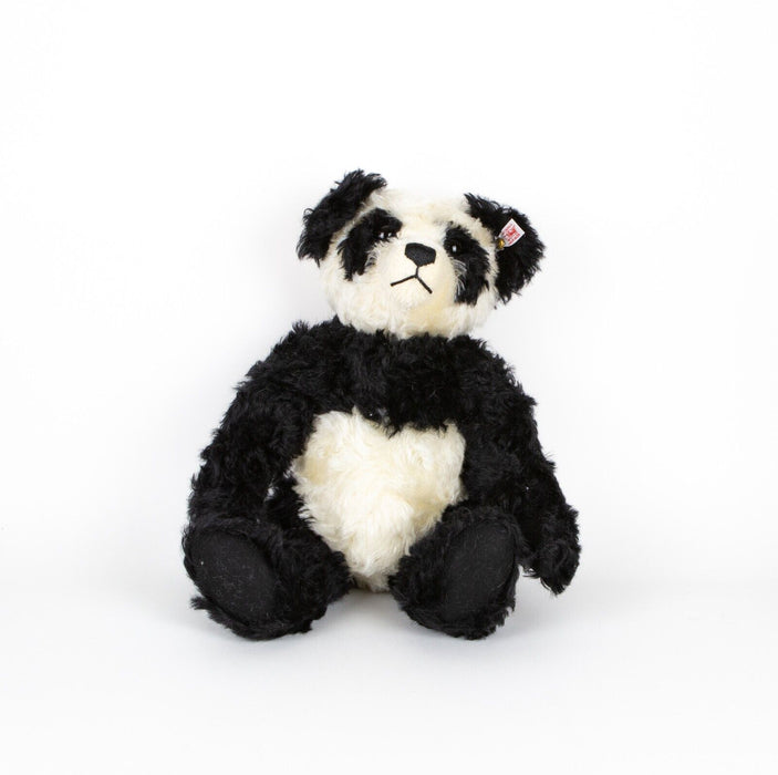 STEIFF 'PANDA BEAR' LIMITED EDITION BLACK/WHITE GROWLING TEDDY 661013, BOXED
