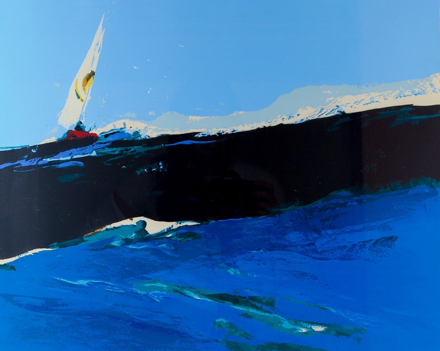 DONALD HAMILTON FRASER RA, SEASCAPE, LIMITED EDITION SCREENPRINT 179/200, SIGNED