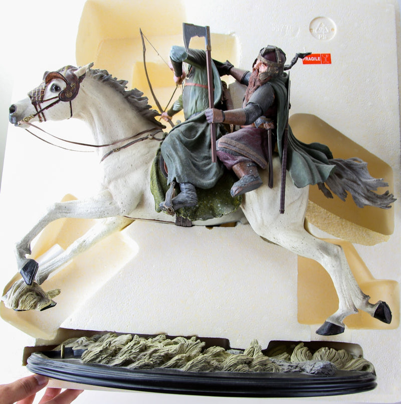LORD OF THE RINGS - SIDESHOW 'LEGOLAS & GIMLI ON AROD' FIGURE 9345 1263/5000