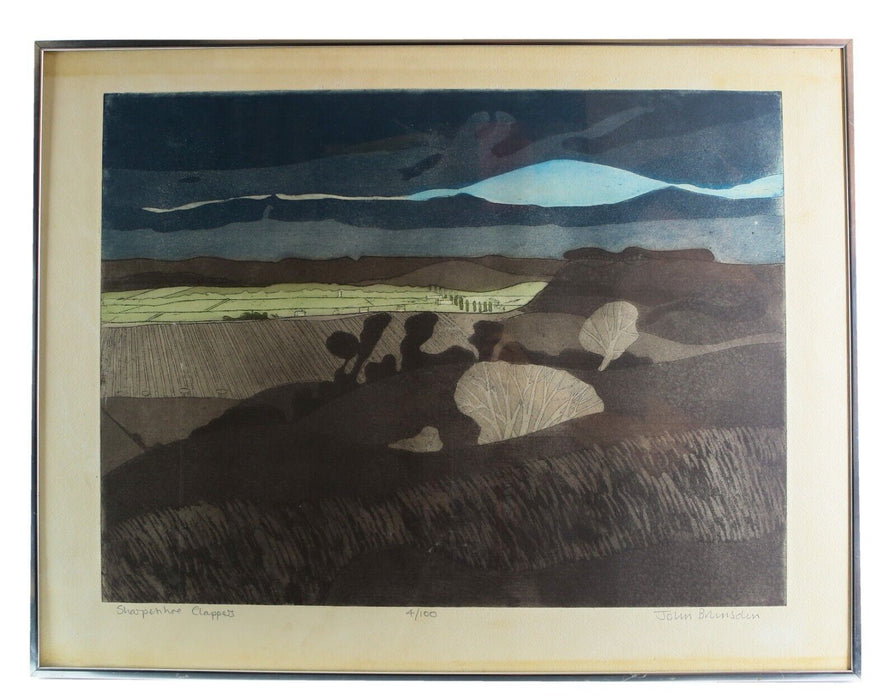 JOHN BRUNSDON, 'SHARPENHOE CLAPPERS', LIMITED EDITION ETCHING PRINT, SIGNED