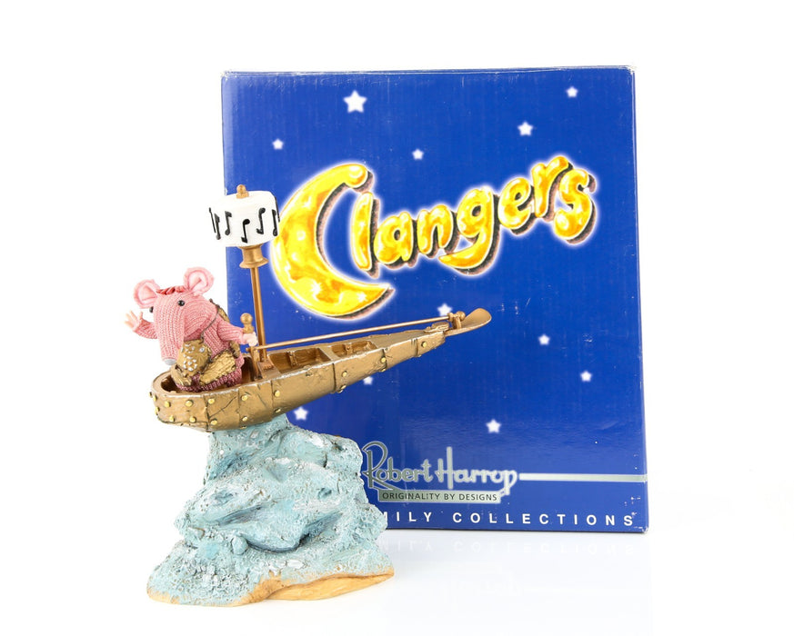ROBERT HARROP 'SMALL CLANGER & THE MUSIC BOAT' CLANGERS FIGURE MODEL CLMB1 BOXED