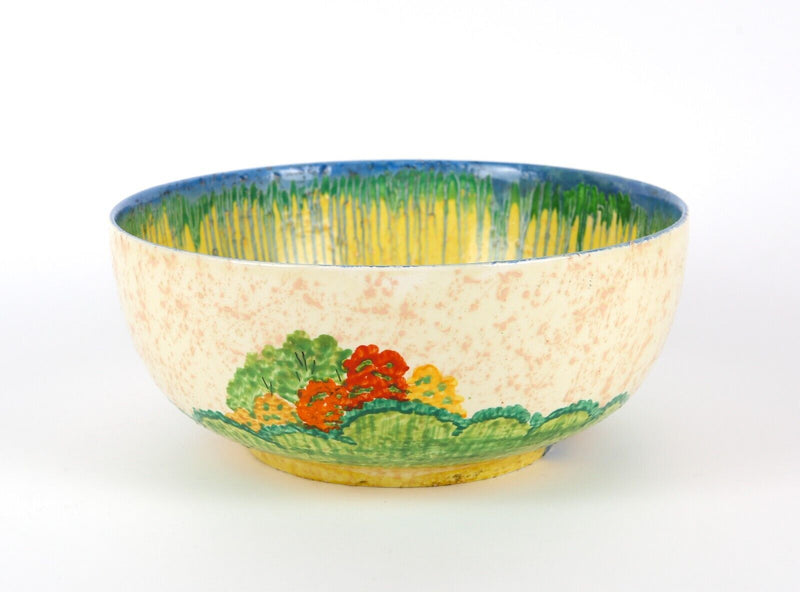 CLARICE CLIFF PATINA COUNTRY ART DECO NEWPORT POTTERY TEXTURED BOWL PATENT 23386