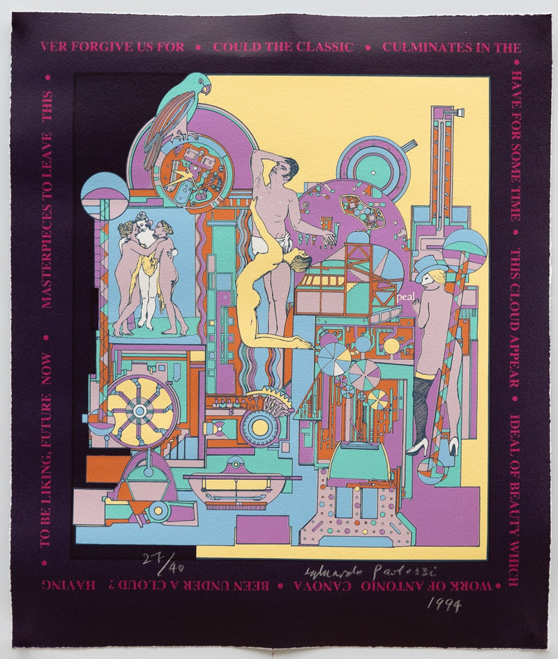 SIR EDUARDO PAOLOZZI, 'MAGIC FLUTE II', 1994 SIGNED LIMITED EDITION PRINT 27/40