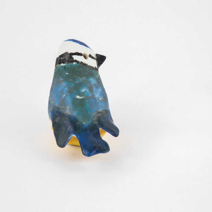 ROSEMARY WREN, OXSHOTT POTTERY - BLUE TIT, 1997 STUDIO ART BIRD FIGURE MODEL