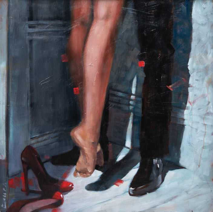 PASCALE TAURUA, 'FOLIE D'AMOUR', 2019, LARGE ORIGINAL OIL PAINTING, SIGNED