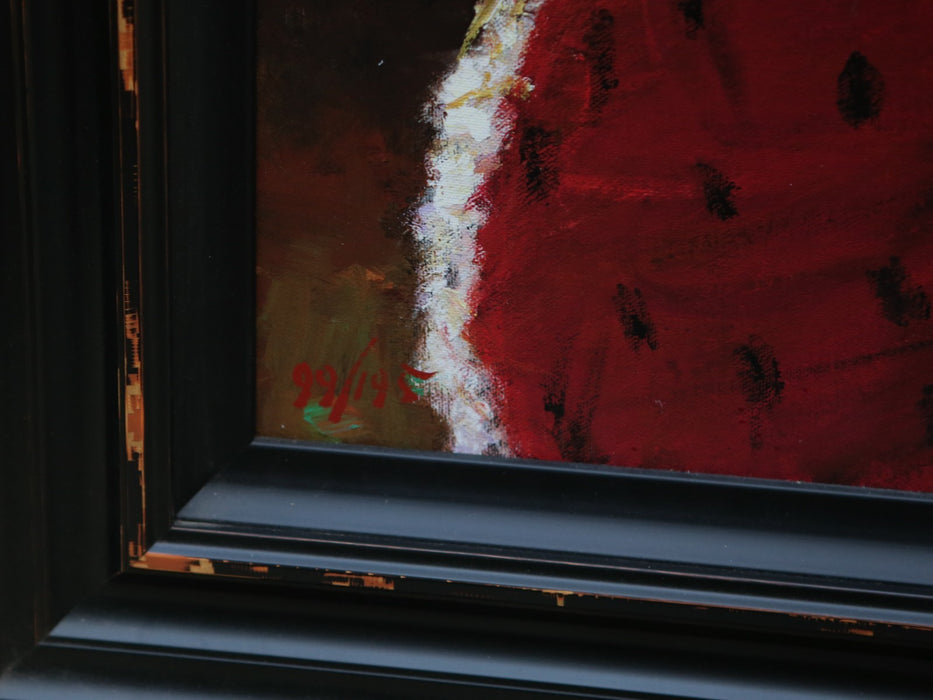 FABIAN PEREZ 'CELINA CON LUNARES NEGROS' LIMITED EDITION PRINT 99/195 & COA