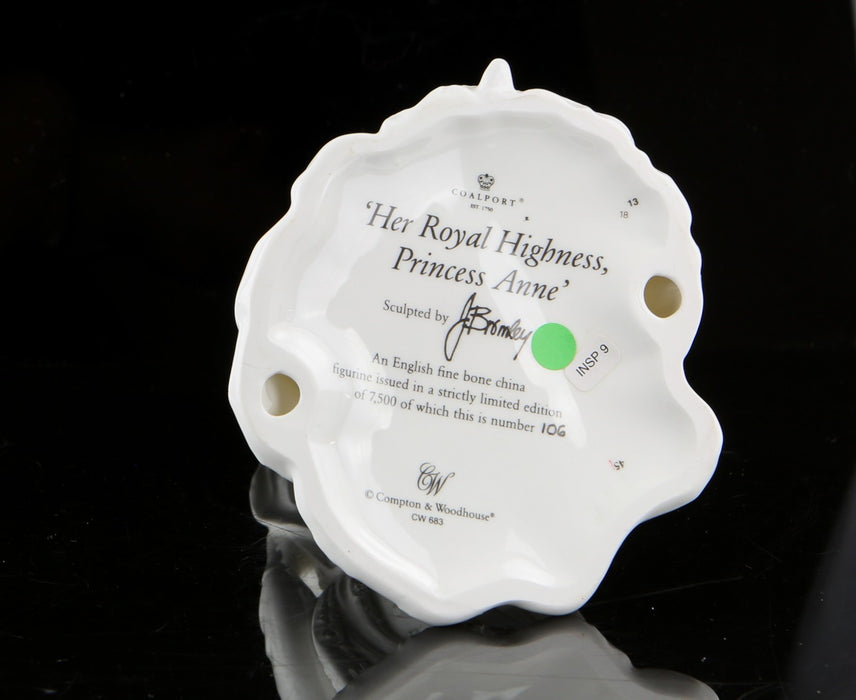 COALPORT 'HER ROYAL HIGHNESS PRINCESS ANNE' LIMITED EDITION FIGURE MODEL CW683
