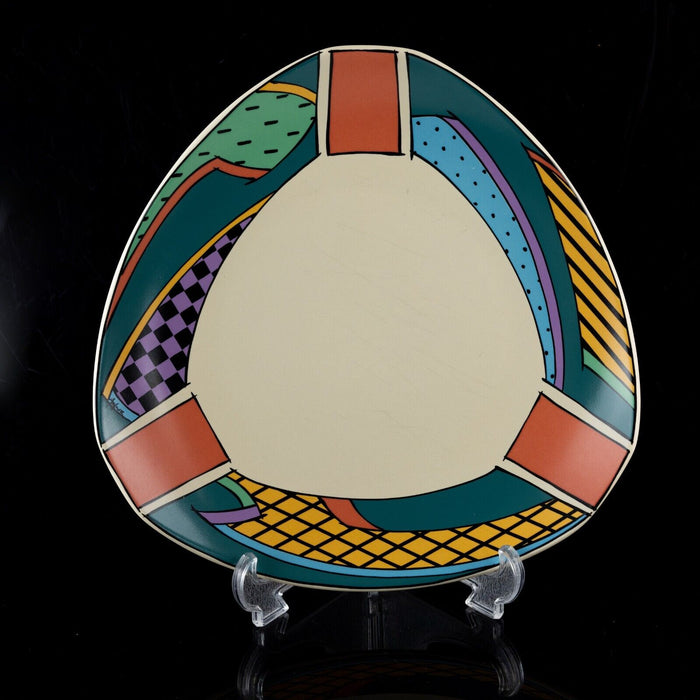 DOROTHY HAFNER, ROSENTHAL STUDIO LINE 'FLASH' RETRO TRIANGULAR DINNER PLATE DISH