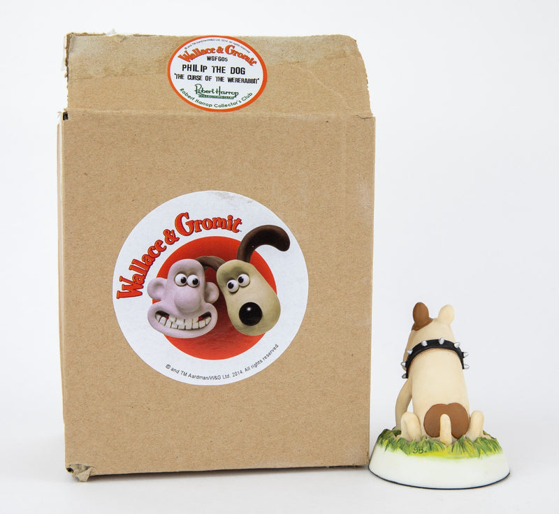 ROBERT HARROP 'PHILIP THE DOG' WALLACE & GROMIT FIGURE MODEL WGFG05, BOXED