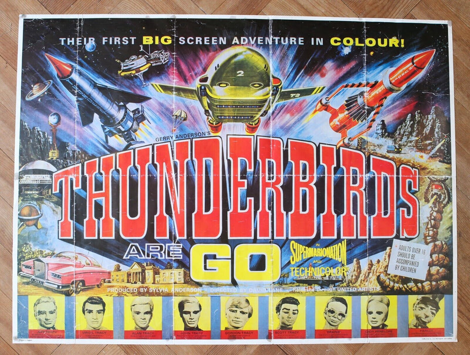 'THUNDERBIRDS ARE GO' - 1980's REPRINT FILM MOVIE CINEMA POSTER MEMORABILIA