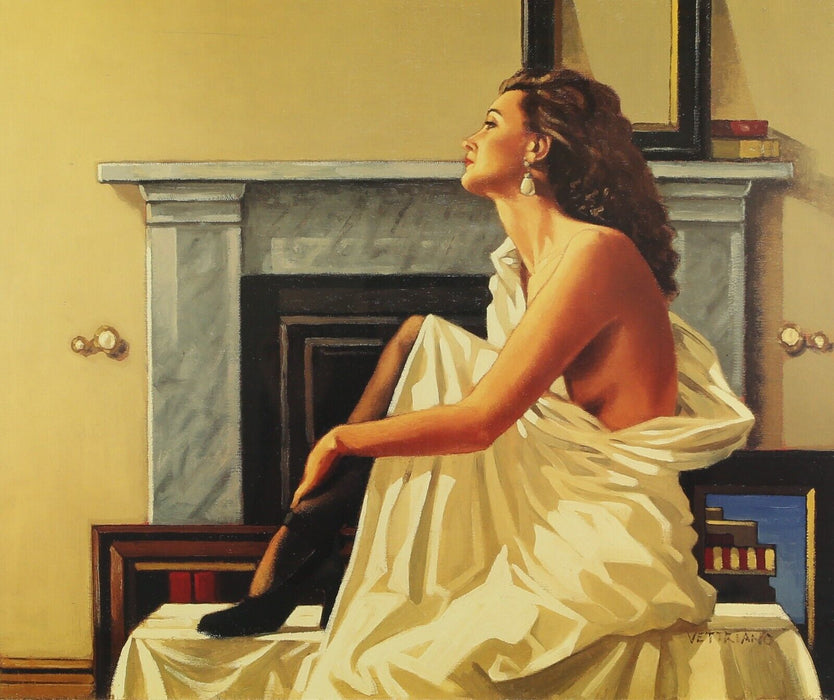 JACK VETTRIANO, 'MODEL IN WHITE', SIGNED LIMITED EDITION PRINT 39/350 & COA