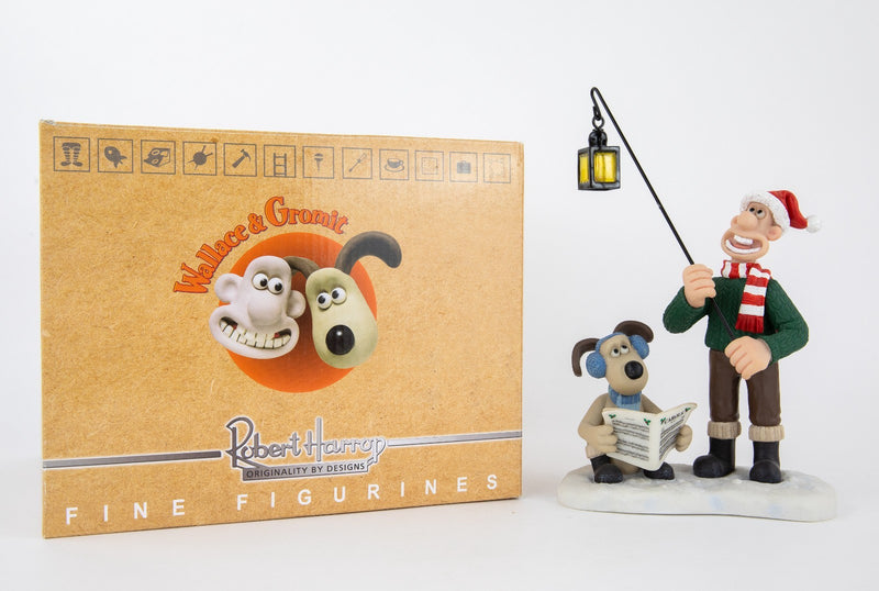 ROBERT HARROP 'CRACKING CAROLS' WALLACE & GROMIT FIGURE MODEL WGCS11, BOXED