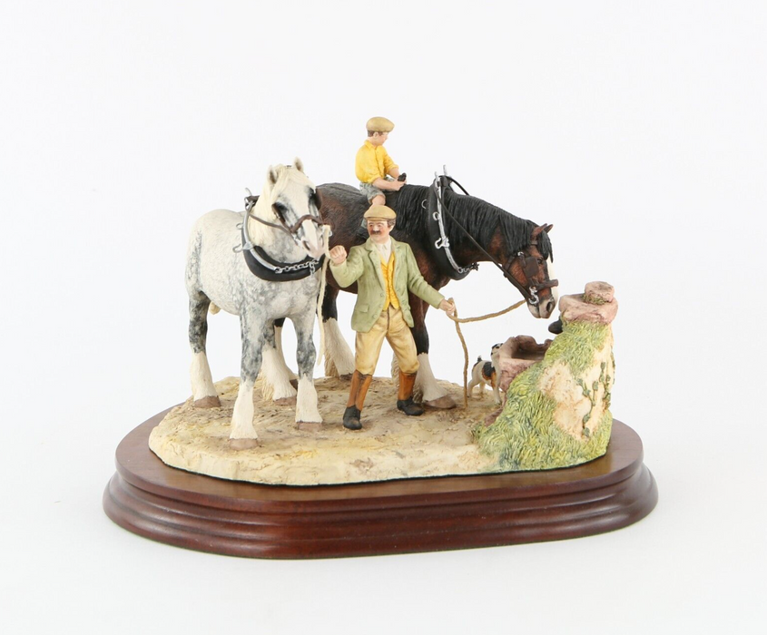 BORDER FINE ARTS 'YOU CAN LEAD A HORSE TO WATER' FIGURE TABLEAU BFA202 672/1500