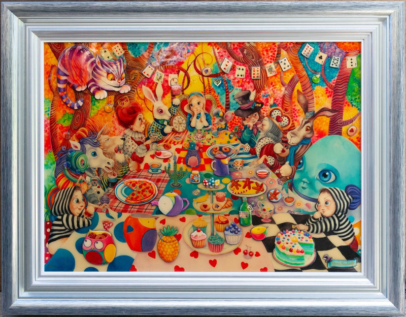 KERRY DARLINGTON 'A MAD TEA PARTY' ALICE WONDERLAND LIMITED EDITION PRINT 28/350