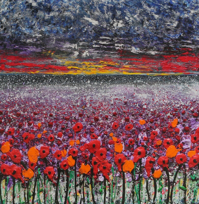 SCARLETT RAVEN, 'BLACK POPPY', LIMITED EDITION GICLEE PRINT 98/100, SIGNED & COA